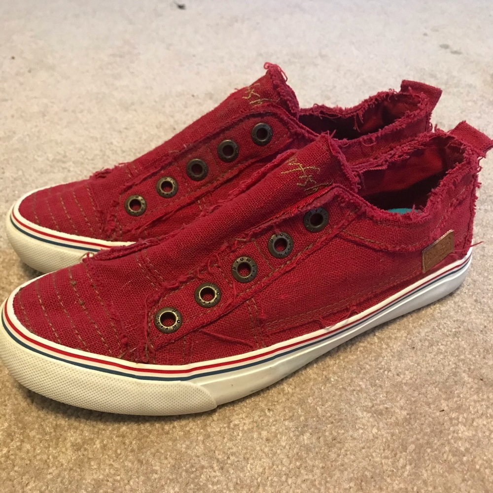 Blowfish Malibu Red Slip on Shoes